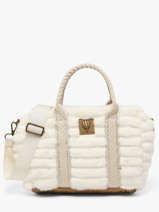 Sac Port� Main Quadri Polyester Le voyage en panier Blanc quadri AHP322
