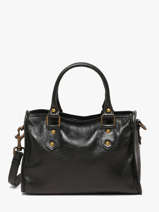 Crossbody Bag Cow Shiny Leather Basilic pepper Black cow shiny BCOS72