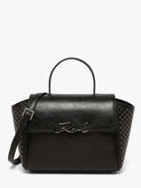 Sac Port� Main K Signature Karl lagerfeld Noir k signature B4W30067
