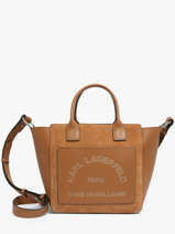 Handbag K Daily Leather Karl lagerfeld Brown k daily B3W30094