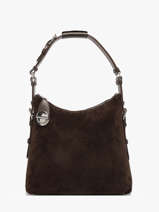 Sac Port� �paule La Suite Cuir Paul marius Marron la suite ELLIBSUI