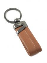 Keychain Leather Yves renard Brown foulonne 2328