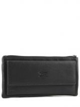 Portefeuille Cuir Crinkles Noir caviar 14104