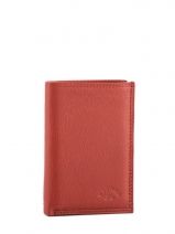 Card Holder Leather Katana Red marina 753038