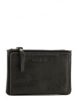 Wallet Leather Nat et nin Black vintage SOLY