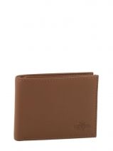 Wallet Leather Yves renard Brown foulonne 2306