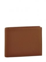 Wallet Leather Yves renard Brown foulonne 2307