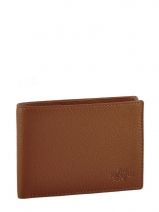 Wallet Leather Yves renard Brown foulonne 2376