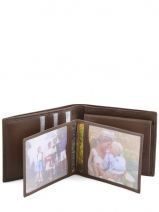 Portefeuille Cuir Crinkles Marron caviar 14023-vue-porte