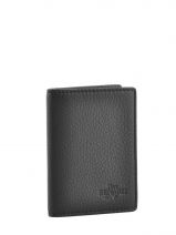Card Holder Leather Yves renard Black foulonne 234