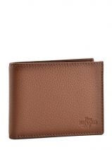 Wallet Leather Yves renard Brown foulonne 2375