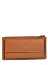 Portefeuille Cuir Crinkles Marron caviar 14104