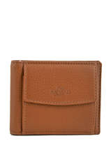 Wallet Foulonne Leather Yves renard Brown foulonne 23014