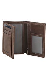 Wallet Leather Francinel Brown bilbao 47988-vue-porte