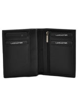 Portefeuille Cuir Lancaster Noir soft vintage homme 120-12-vue-porte