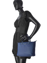 Shopping Bag Basic Vernis Lancaster Blue basic vernis 66-vue-porte
