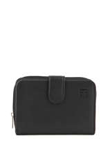 Wallet Leather Hexagona Black confort 461063