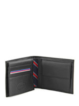 Wallet Leather Tommy hilfiger Black eton AM00652-vue-porte