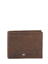 Portefeuille Leather Tommy hilfiger Brown johnson AM00660