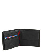 Wallet Leather Tommy hilfiger Black johnson AM00660-vue-porte