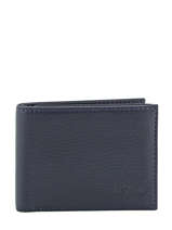 Wallet Leather Yves renard Blue foulonne 2377