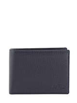 Wallet Leather Yves renard Blue foulonne 2376