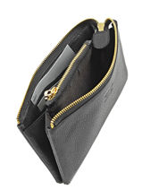 Leather Caviar Wallet Crinkles Black caviar 14196-vue-porte
