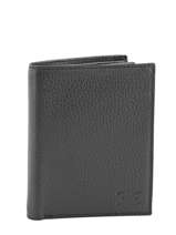 Portefeuille Cuir Crinkles Noir caviar 14089