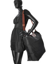 Longchamp Le pliage original Travel bag Black-vue-porte
