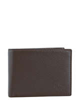 Wallet Leather Yves renard Brown foulonne 2376