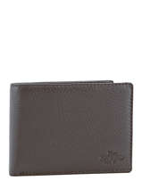 Wallet Foulonne Leather Yves renard Brown foulonne 2377