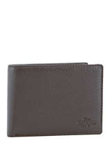 Wallet Leather Yves renard Brown foulonne 2377