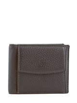 Wallet Leather Yves renard Brown foulonne 23014