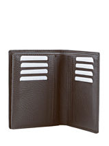Wallet Foulonne Leather Yves renard Brown foulonne 23425-vue-porte