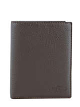 Wallet Leather Yves renard Brown foulonne 23426