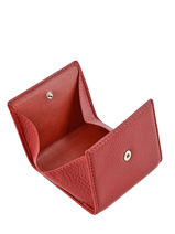 Purse Leather Yves renard Red foulonne 23809-vue-porte