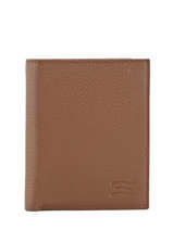 Portefeuille Cuir Crinkles Marron caviar 14089