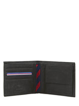 Wallet Leather Tommy hilfiger Black johnson AM00659-vue-porte