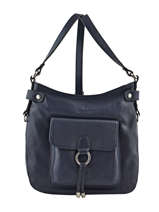 Shoulder Bag Confort Leather Hexagona Blue confort 465005