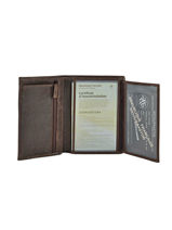 Portefeuille Diego Cuir Arthur & aston Marron diego 1438-805-vue-porte