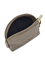 Coin Purse Leather Yves renard Gray foulonne 29365-vue-porte