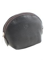 Porte-monnaie Caviar Cuir Crinkles Marron caviar 14026