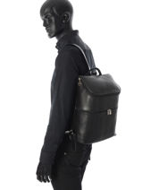 Longchamp Le foulonn Backpack Black-vue-porte