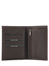 Wallet Leather Lancaster Brown soft vintage homme 120-13-vue-porte