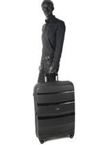 Hardside Luggage Bon Air American tourister Black bon air 85A003-vue-porte