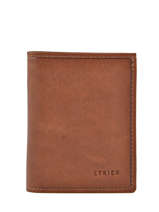 Wallet Leather Etrier Brown blanco 600618