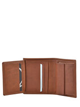 Wallet Leather Etrier Brown blanco 600618-vue-porte