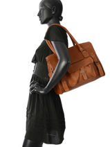 Shopper Vintage Leather Paul marius Brown vintage M-vue-porte