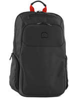 Backpack 2 Compartments Delsey Black parvis + 3944603