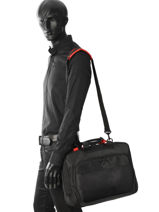 Laptop Bag With 16" Laptop Sleeve Delsey Black parvis + 3944161-vue-porte